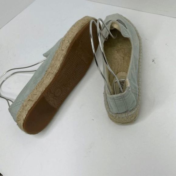 Soludos Blue Beach Espadrilles Flats - Picture 3 of 5
